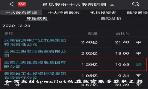 如何找到tpwallet的在线客服并获取支持